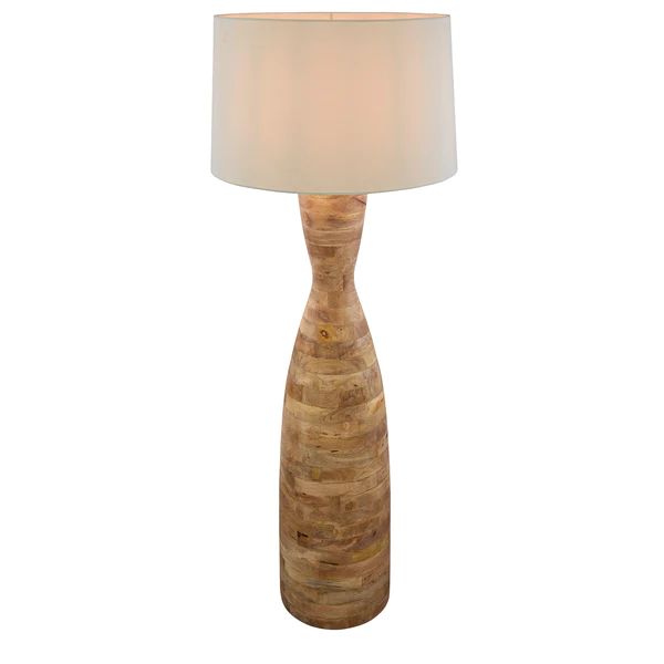 Zaffero ESRAJ - Turned Wood Floor Lamp-Zaffero-Ozlighting.com.au