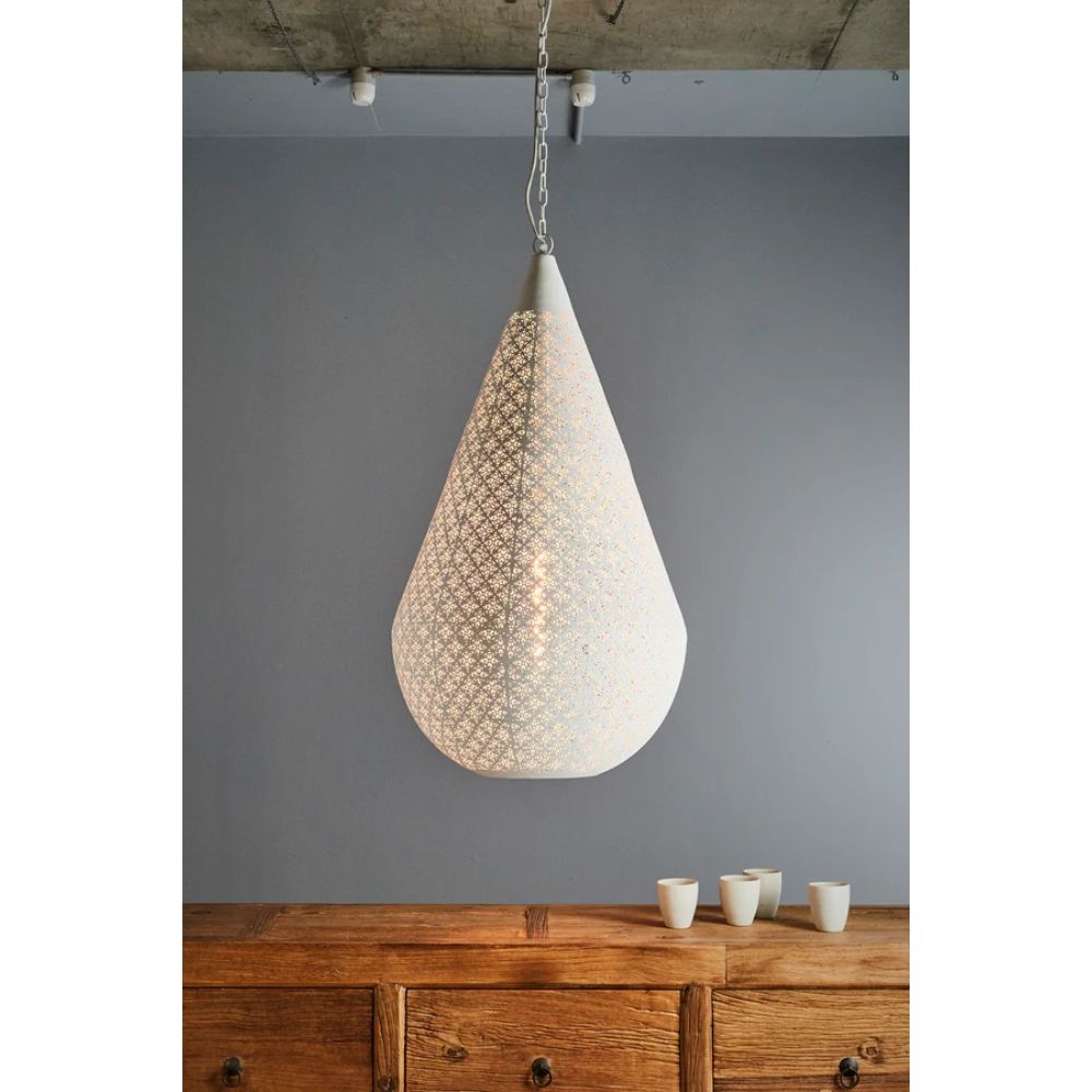 Zaffero EUROPA Pendant - Perforated Teardrop Metal-Zaffero-Ozlighting.com.au