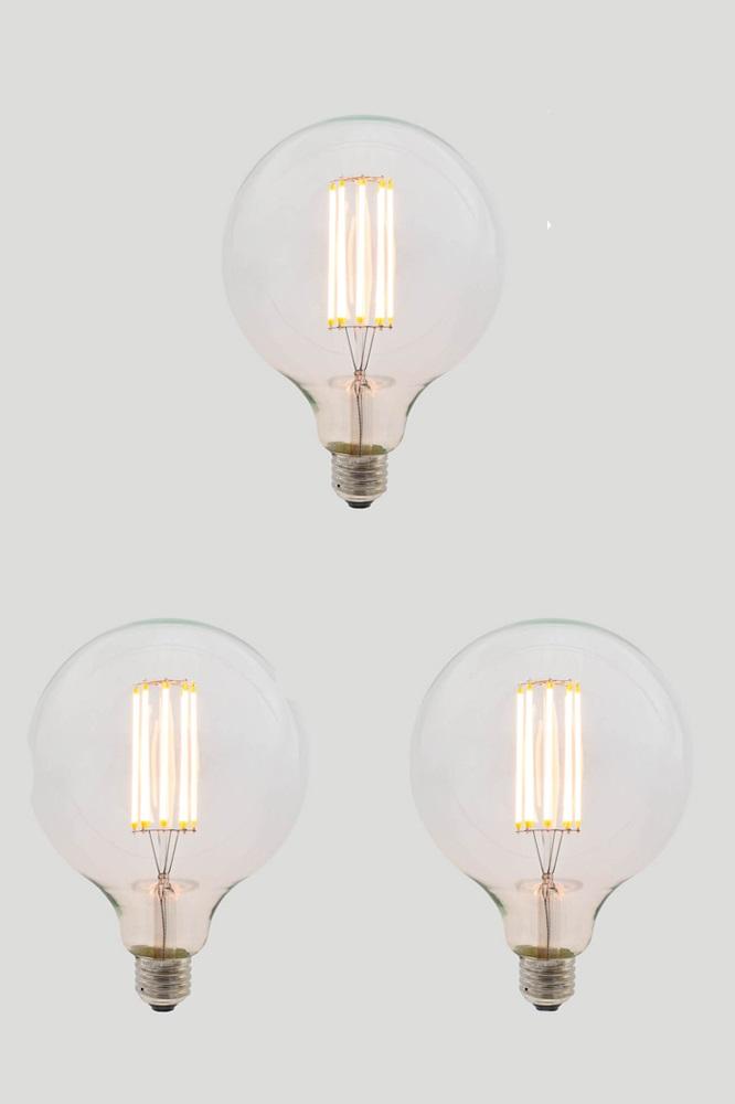 Zaffero G125 Long LED Filament Globe 8W E27 2200K - 3-Pack-Zaffero-Ozlighting.com.au
