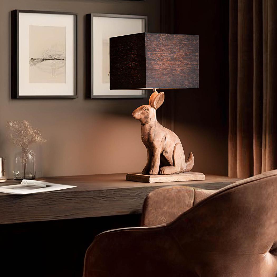 Zaffero GARFUNKEL Table Lamp Base Only Dark Natural-Zaffero-Ozlighting.com.au