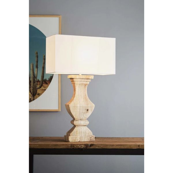 Zaffero GILBERT - Wood Ballister Table Lamp-Zaffero-Ozlighting.com.au
