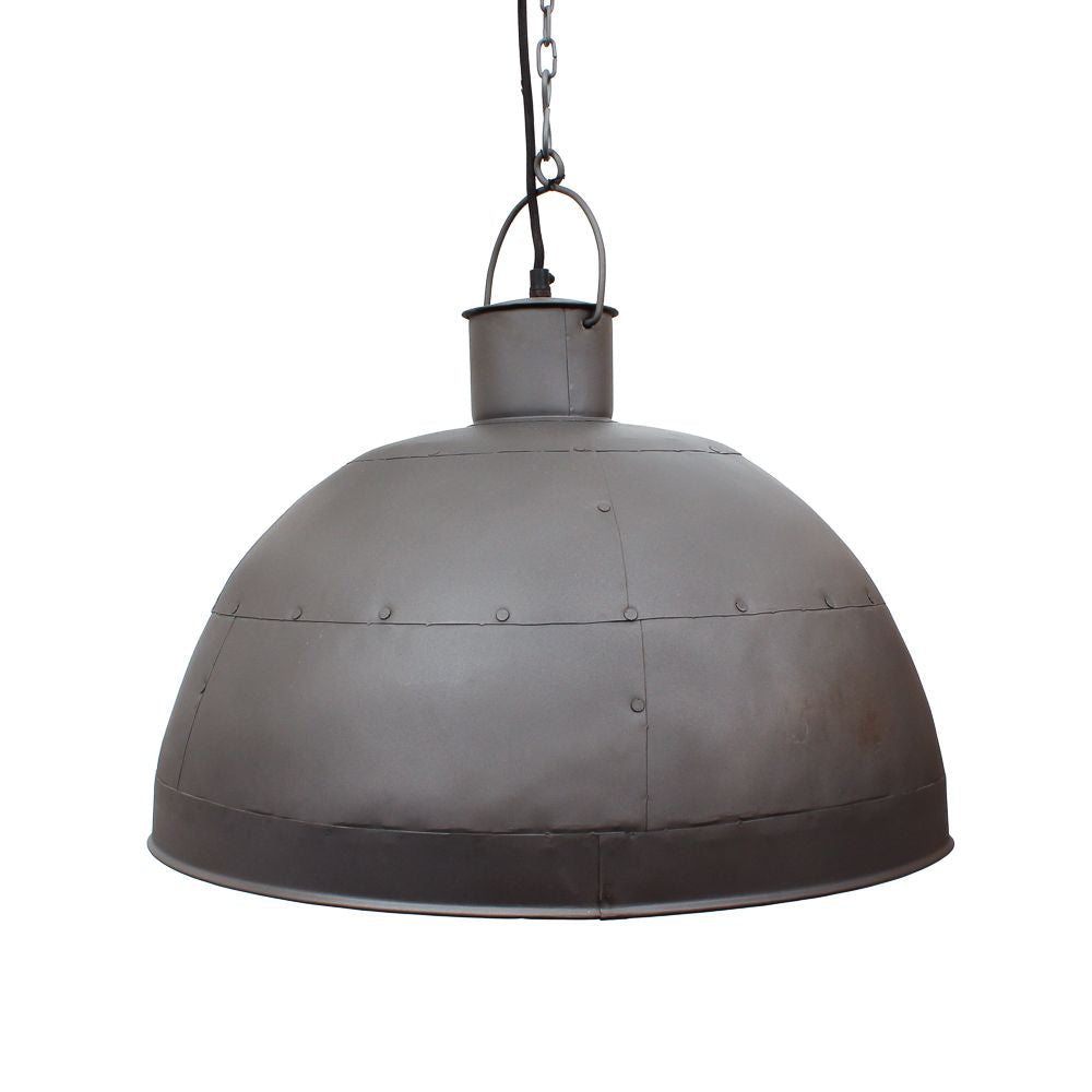 Zaffero GRANADA Pendant - Iron Riveted Dome-Zaffero-Ozlighting.com.au