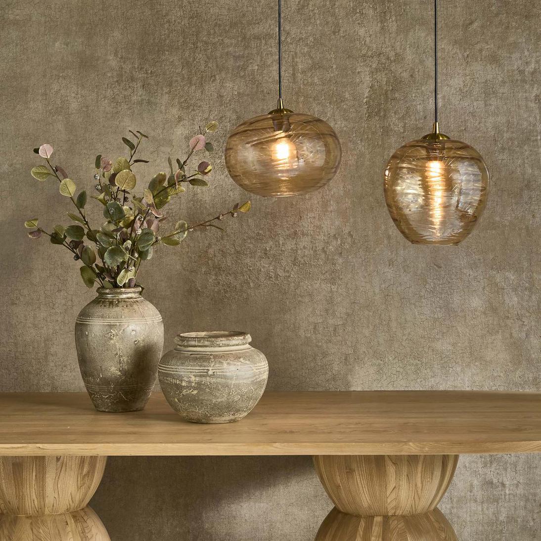 Zaffero HINZA Pendant Light Amber-Zaffero-Ozlighting.com.au