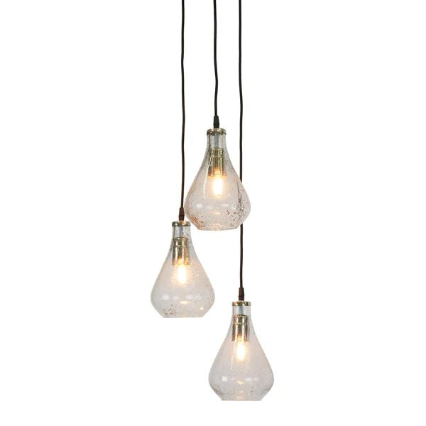 Zaffero LUSTRE TEARDROP Pendant - Stone-Effect Glass Bell-Zaffero-Ozlighting.com.au
