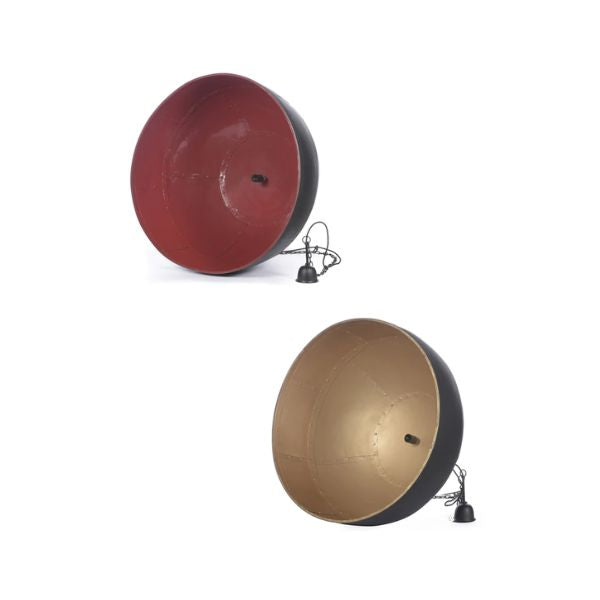 Zaffero NOIR - Metal Dome Industrial Pendant Light-Zaffero-Ozlighting.com.au