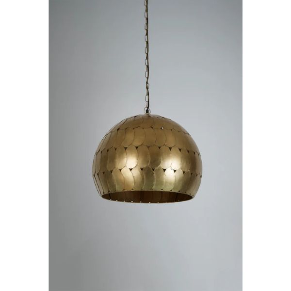 Zaffero PANGOLIN - Iron Scales Dome Pendant-Zaffero-Ozlighting.com.au
