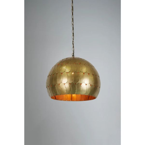 Zaffero PANGOLIN - Iron Scales Dome Pendant-Zaffero-Ozlighting.com.au