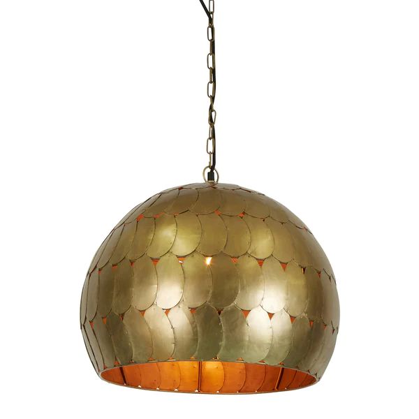 Zaffero PANGOLIN - Iron Scales Dome Pendant-Zaffero-Ozlighting.com.au