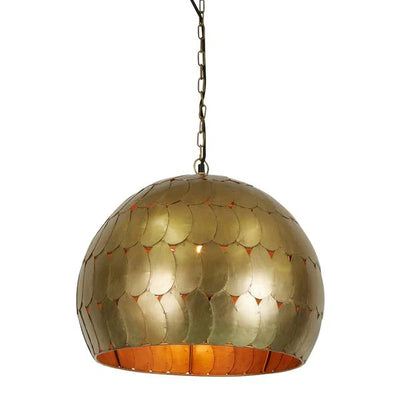 Zaffero PANGOLIN - Iron Scales Dome Pendant-Zaffero-Ozlighting.com.au