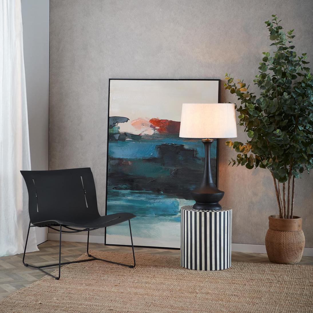 Zaffero PENINSULA Table Lamp Base Only Black-Zaffero-Ozlighting.com.au