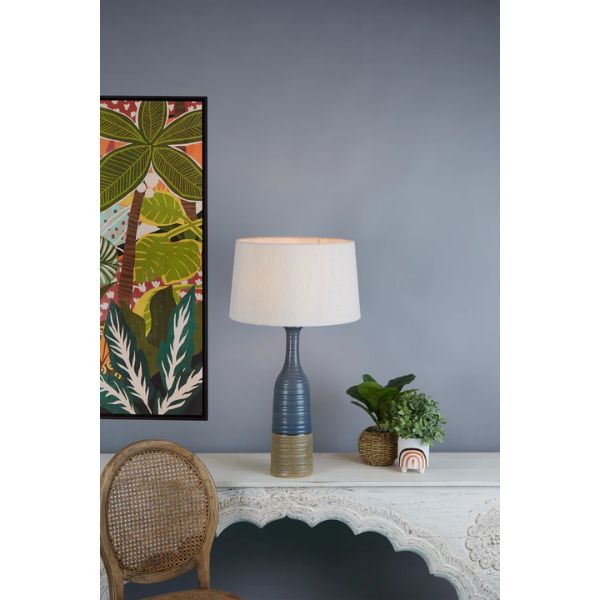 Zaffero POTTERS - Slim Glazed Ceramic Table lamp-Zaffero-Ozlighting.com.au