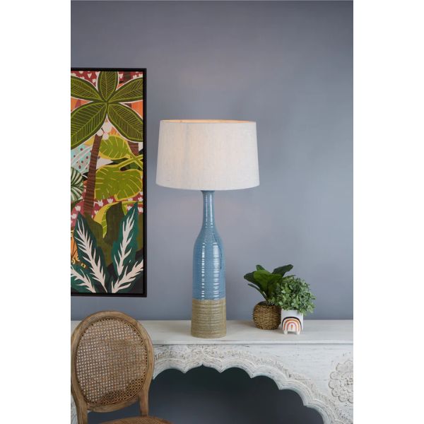 Zaffero POTTERS - Slim Glazed Ceramic Table lamp-Zaffero-Ozlighting.com.au