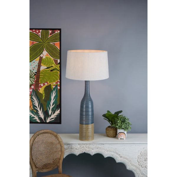 Zaffero POTTERS - Slim Glazed Ceramic Table lamp-Zaffero-Ozlighting.com.au