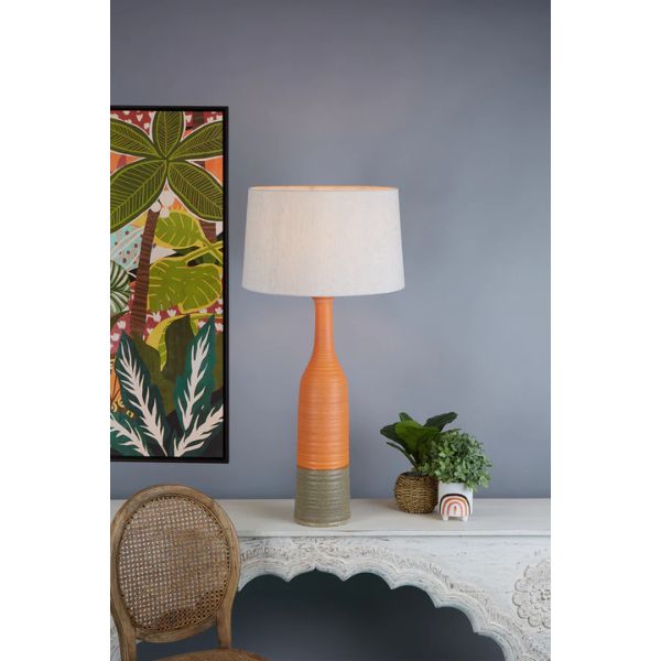 Zaffero POTTERS - Slim Glazed Ceramic Table lamp-Zaffero-Ozlighting.com.au