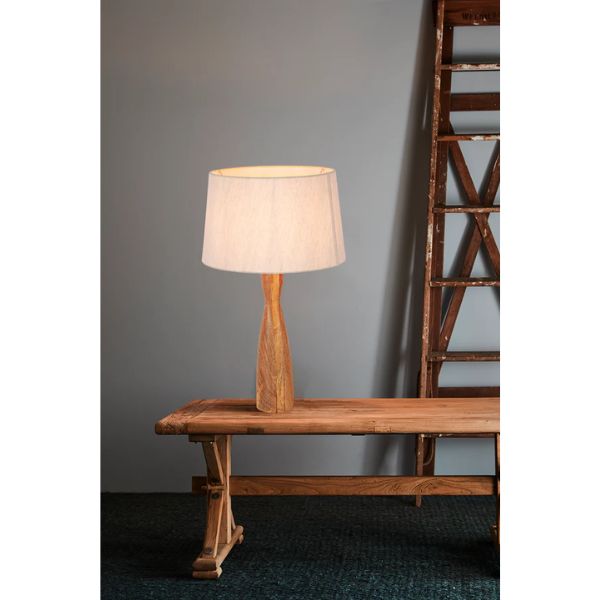 Zaffero SARANGI - Turned Wood Table Lamp-Zaffero-Ozlighting.com.au