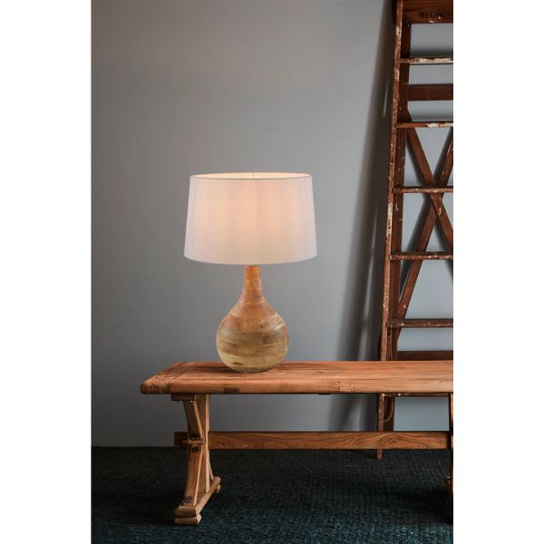 Zaffero SAROD - Turned Wood Table Lamp-Zaffero-Ozlighting.com.au