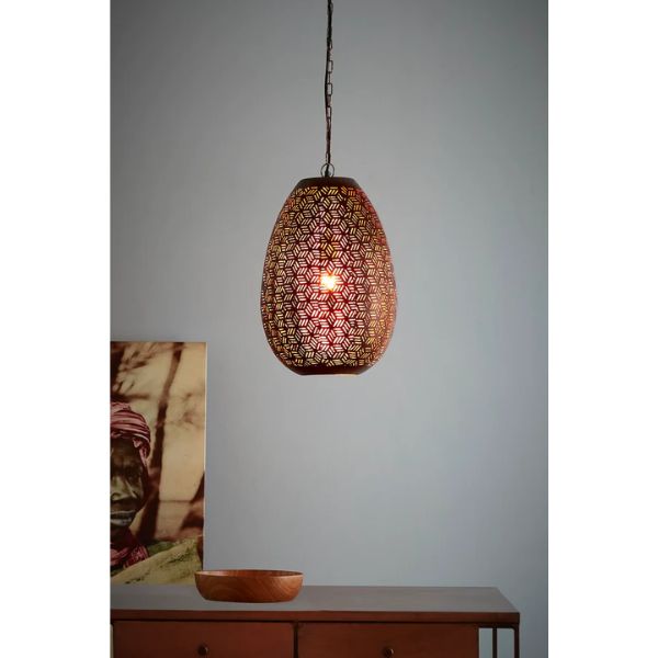 Zaffero SIGMA Pendant - Hexagonal Etched Metal-Zaffero-Ozlighting.com.au