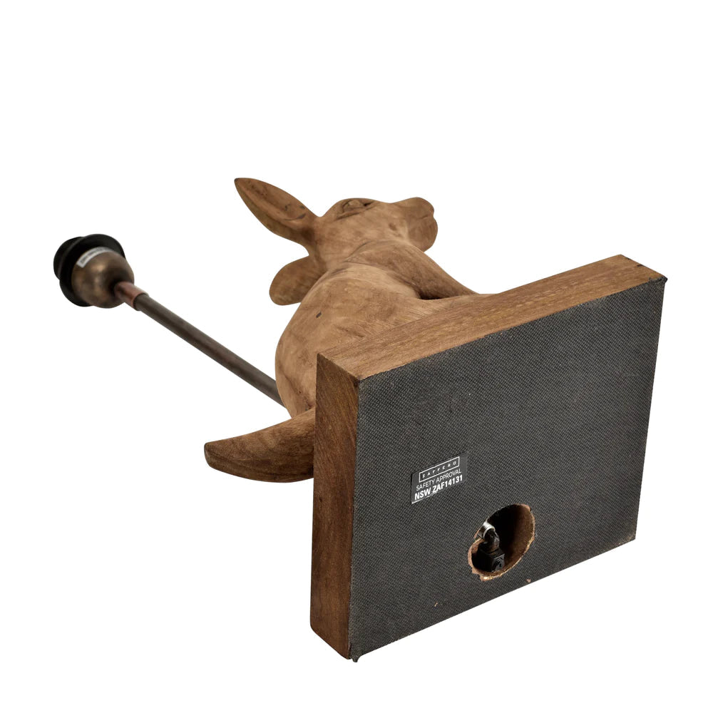 Zaffero SIMON/GARFUNKEL - S/L Wooden Rabbit Table Lamp-Zaffero-Ozlighting.com.au