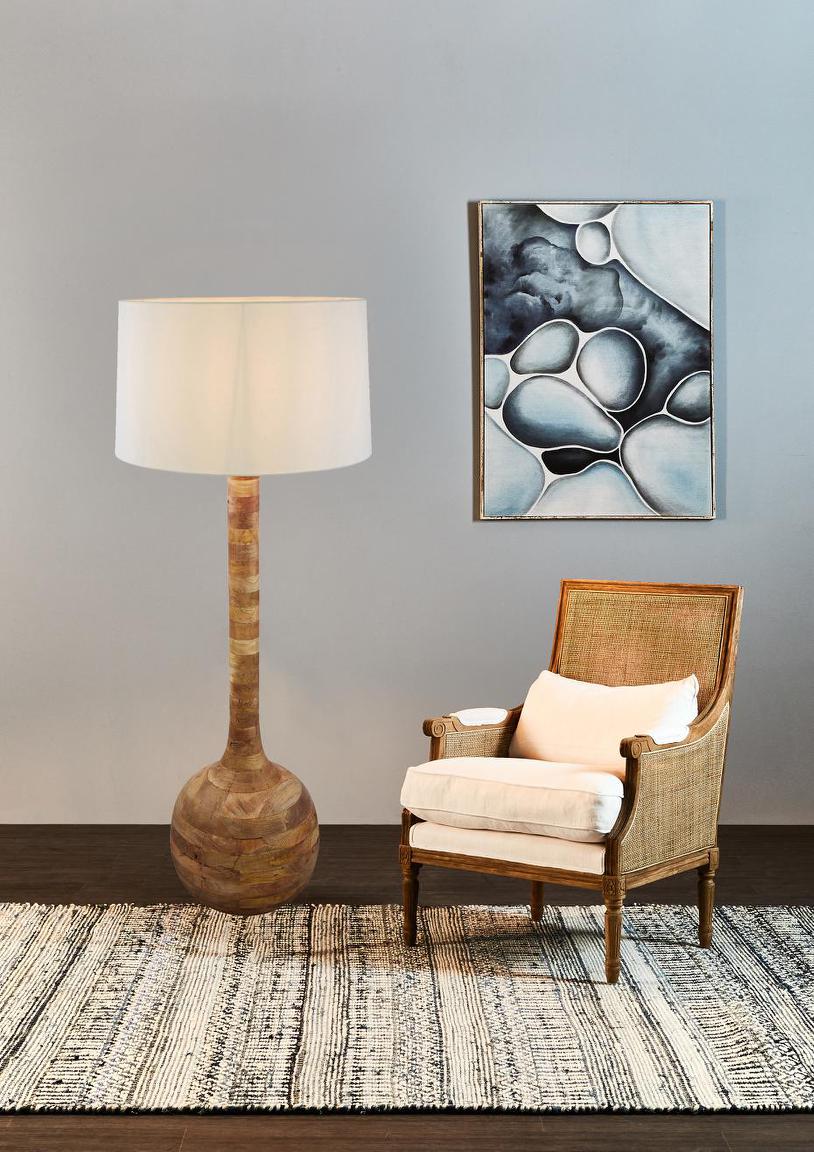 Zaffero SITAR Floor Lamp Base Only Natural-Zaffero-Ozlighting.com.au