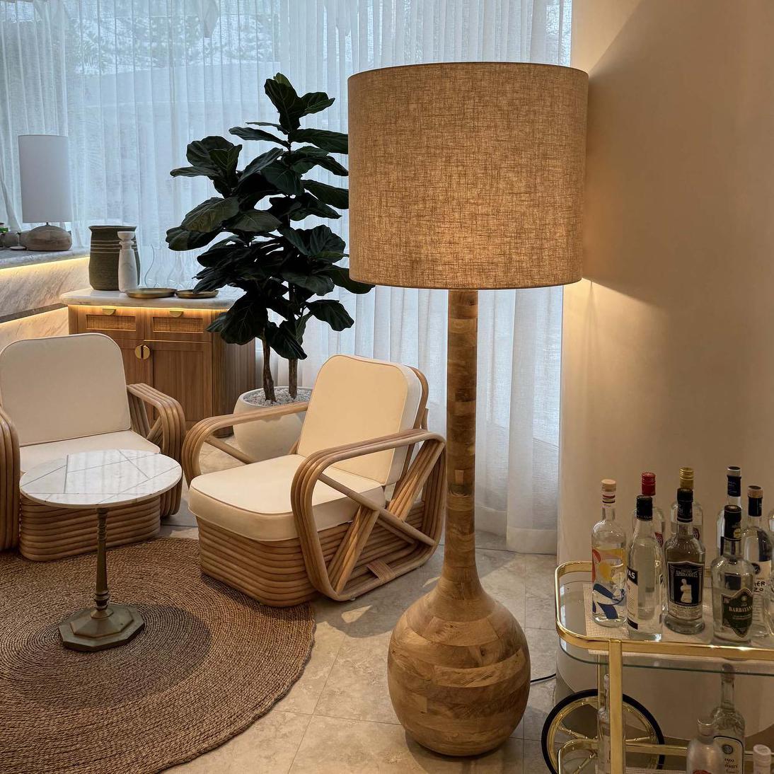 Zaffero SITAR Floor Lamp Base Only Natural-Zaffero-Ozlighting.com.au