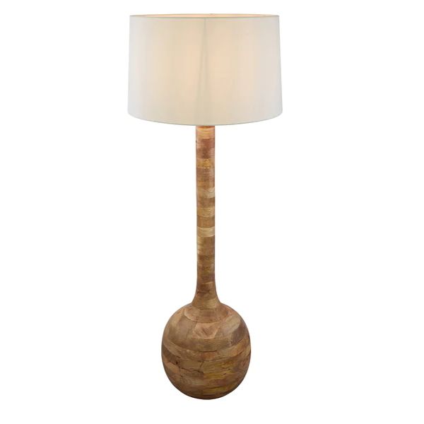 Zaffero SITAR - Turned Wood Floor Lamp-Zaffero-Ozlighting.com.au