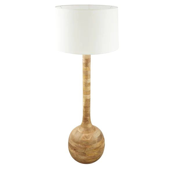 Zaffero SITAR - Turned Wood Floor Lamp-Zaffero-Ozlighting.com.au