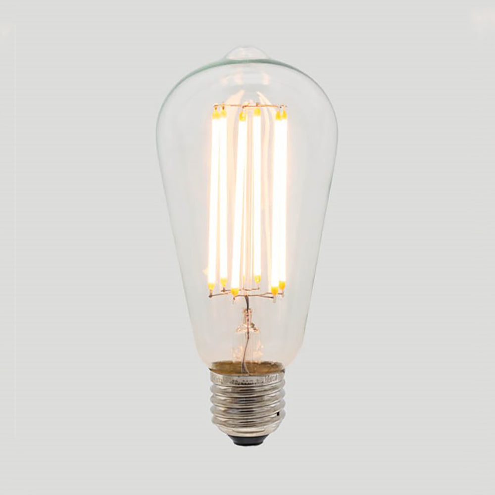 Zaffero ST64 Long LED Filament Globe 6W E27 2200K-Zaffero-Ozlighting.com.au