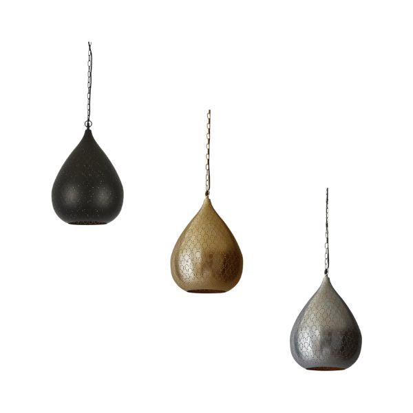 Zaffero TAIPAN Pendant - Perforated Metal Teardrop-Zaffero-Ozlighting.com.au