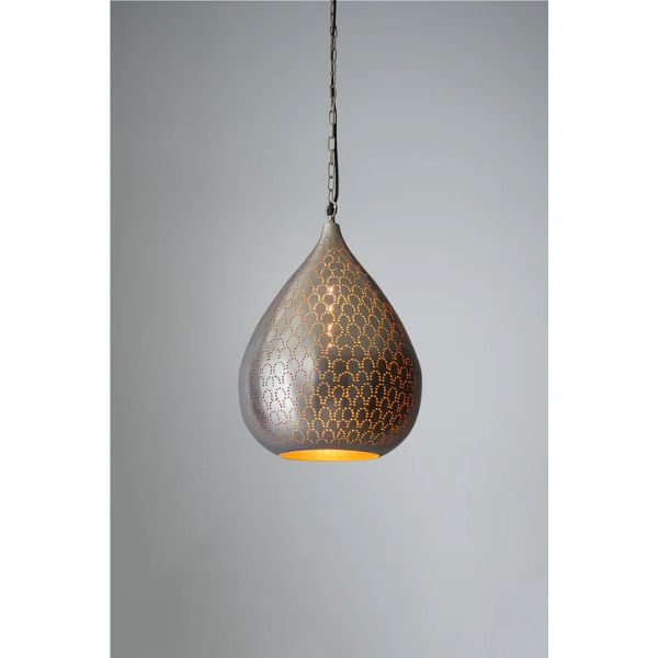 Zaffero TAIPAN - Perforated Metal Teardrop Pendant-Zaffero-Ozlighting.com.au