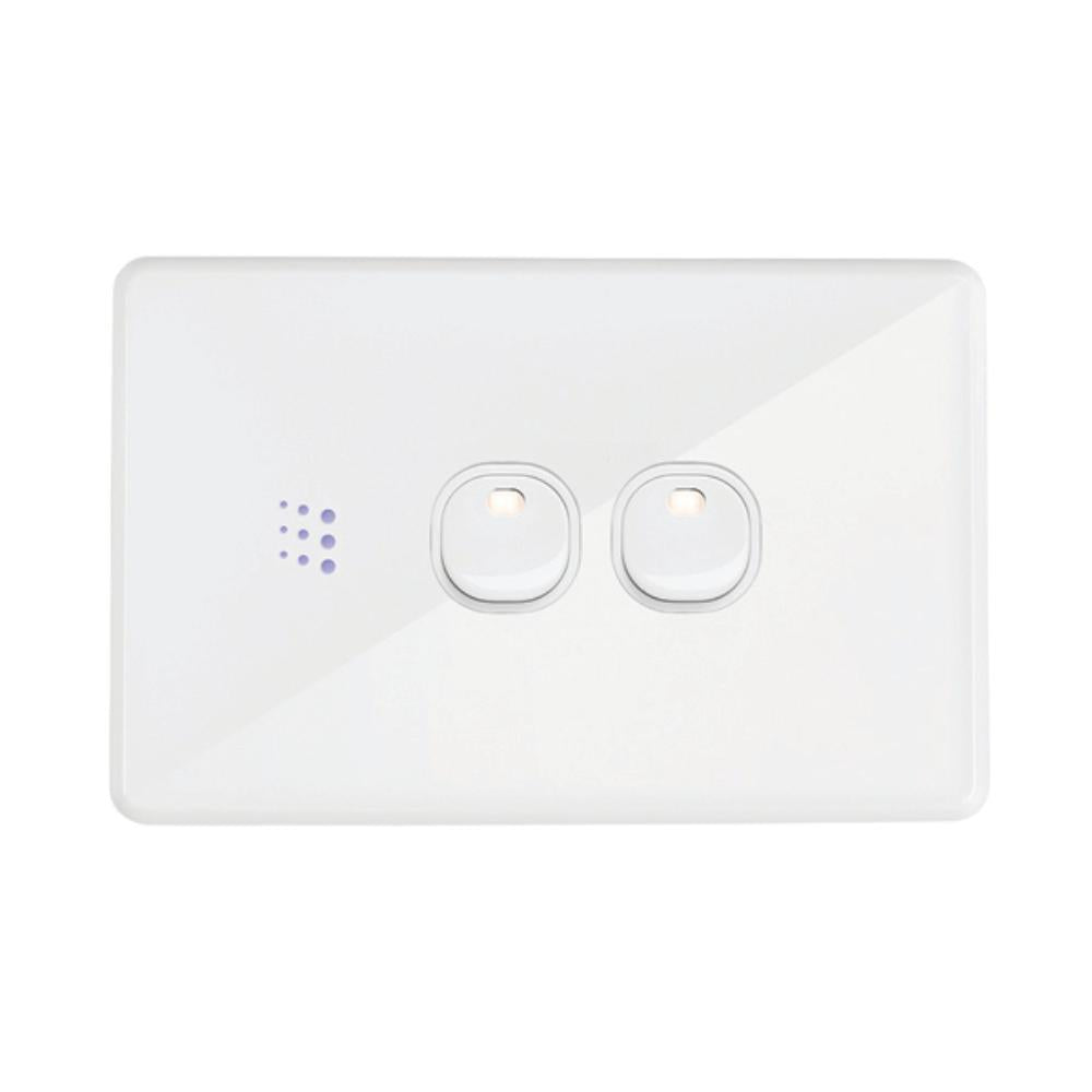 Zimi POWERMESH - Smart Double Multi Purpose Switch (Horizontal)-Zimi-Ozlighting.com.au