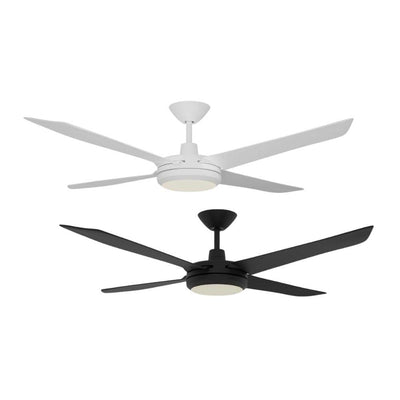 Airborne ENVIRO-52-LIGHT - 4 Blade 1320mm 52" DC Ceiling Fan With 18W Tricolour LED Light-Airborne-Ozlighting.com.au