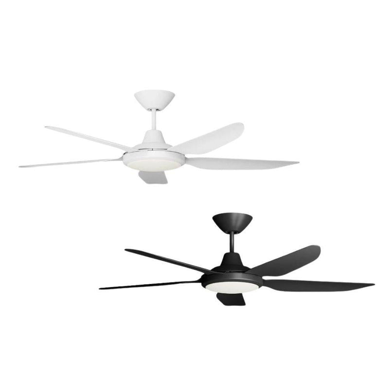 Airborne STORM-48-LIGHT - 5 Blade 1220mm 48" DC Ceiling Fan With 18W Tricolour LED Light-Airborne-Ozlighting.com.au