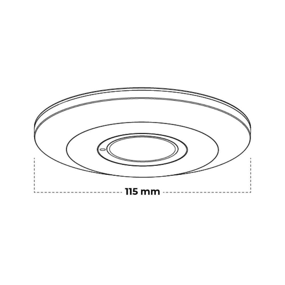 Atom AT4105 Sensor - Surface Mount Microwave/PIR IP20-Atom Lighting-Ozlighting.com.au