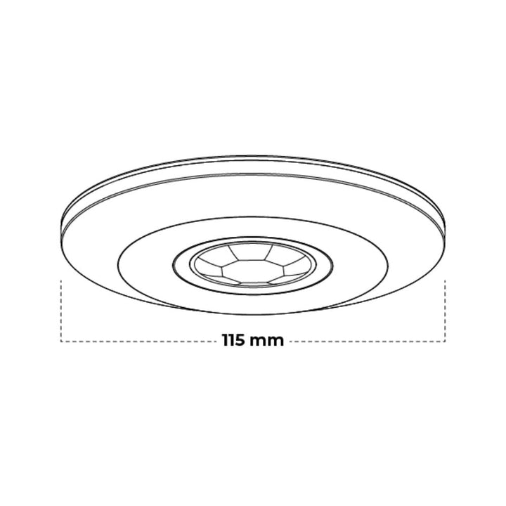 Atom AT4105 - Surface Mount Microwave/PIR Sensor IP20-Atom Lighting-Ozlighting.com.au