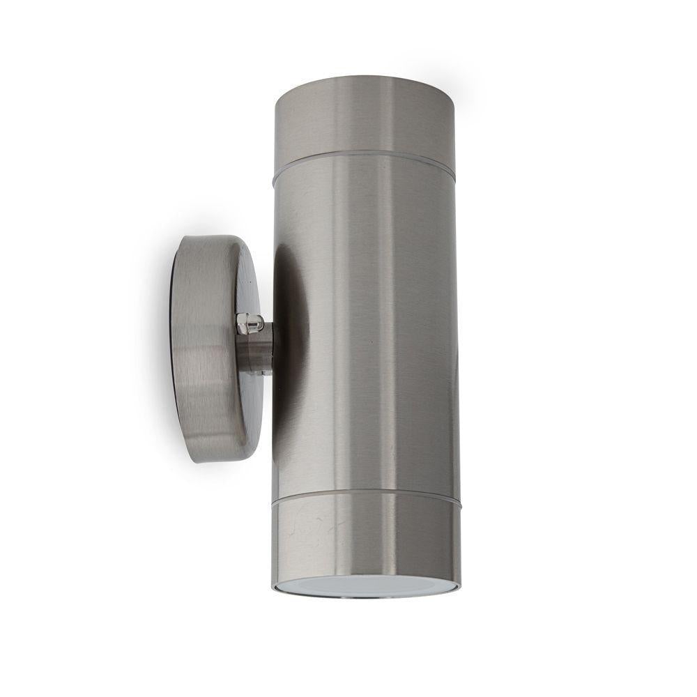 Atom AT5007 - 7W (2x3.5W) GU10 Up/Down Exterior LED Wall Light IP44 304 Stainless Steel 4000K-Atom Lighting-Ozlighting.com.au