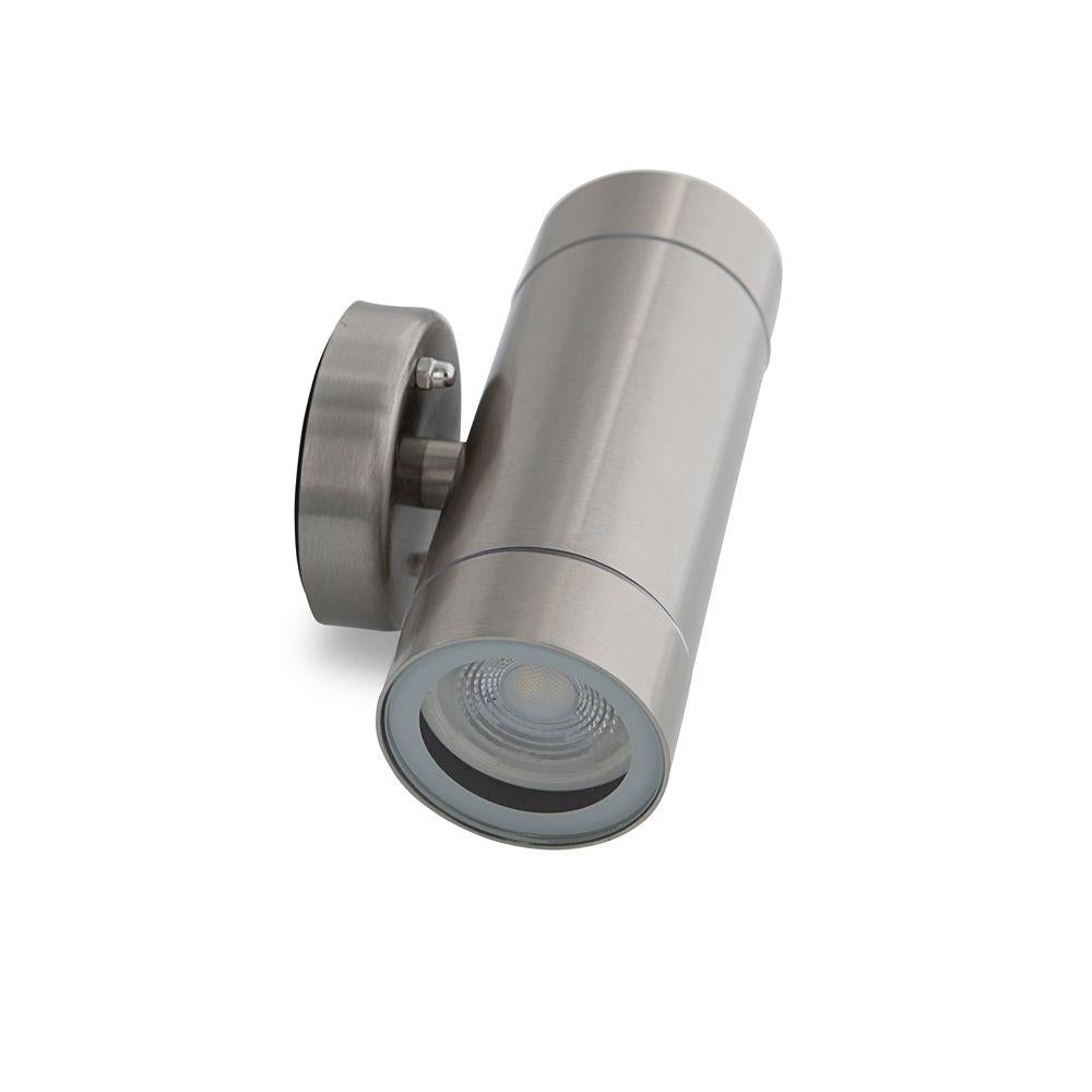 Atom AT5007 LED Up/Down Wall Light - 2x3.5W, 7W, GU10, 4000K, IP44, 304 Stainless Steel-Atom Lighting-Ozlighting.com.au