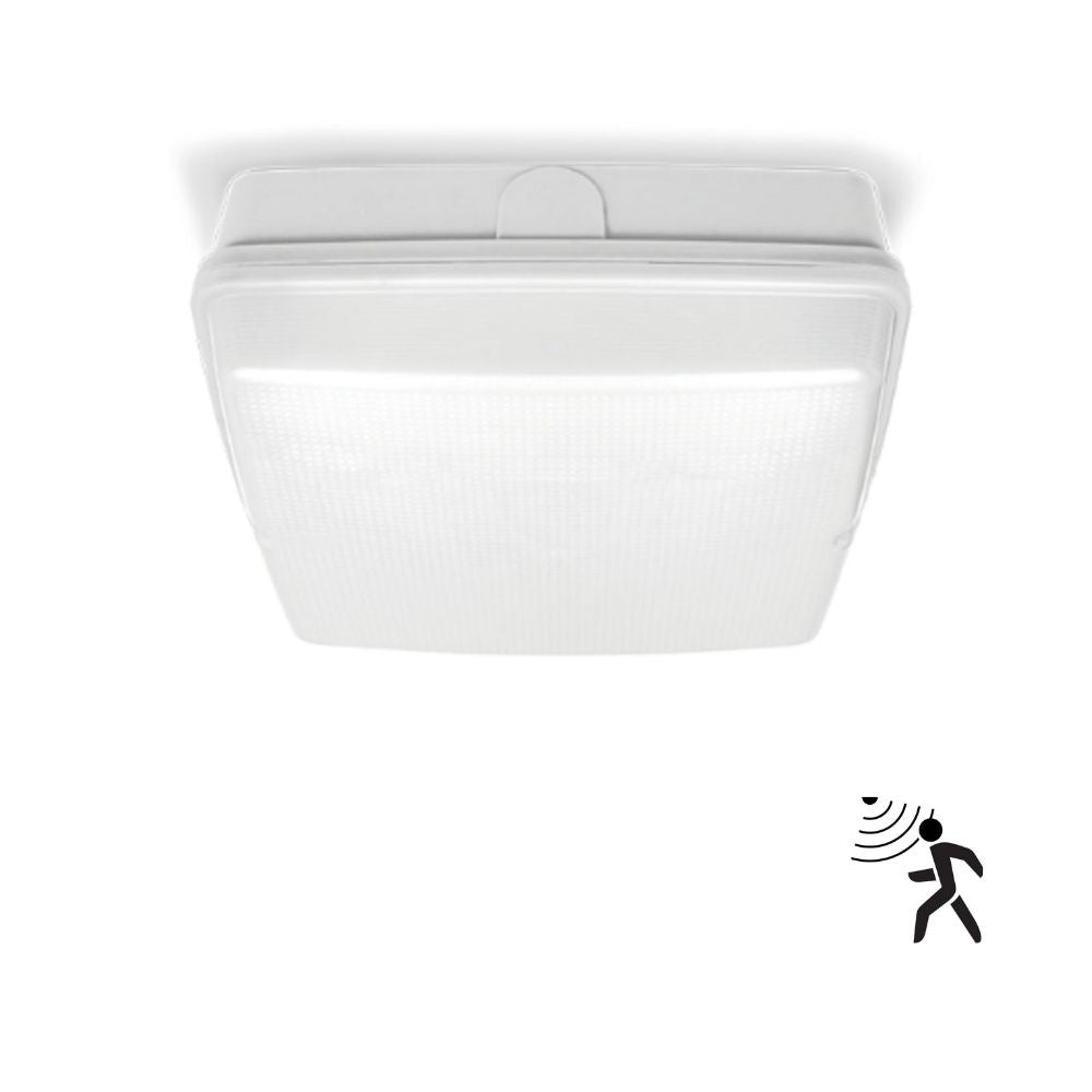 Atom AT5812 LED Ceiling Light - 17W/27W, Tri-Colour, IP65, Square-Atom Lighting-Ozlighting.com.au