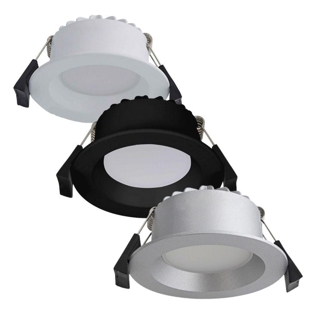 Atom AT9023 LED Downlight - 7W, Tri-Colour, Dimmable, IP54, Deep Face-Atom Lighting-Ozlighting.com.au