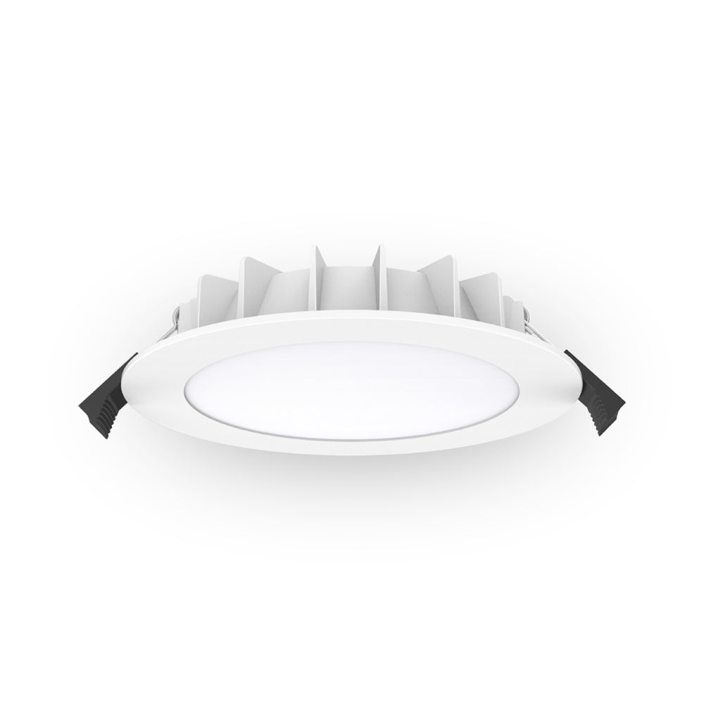 Atom AT9027 LED Downlight - 10W, Tri-Colour, 3000K, Dimmable, Round, Flat Face-Atom Lighting-Ozlighting.com.au