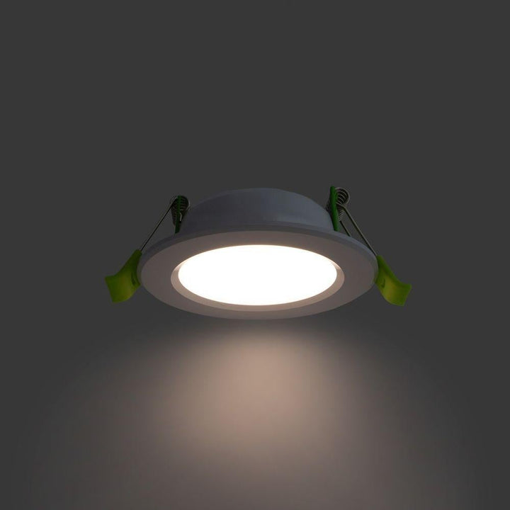 Atom AT9036 - 9W LED Dimmable Mini Round Flat Face Downlight IP44 - 3000K/4000K-Atom Lighting-Ozlighting.com.au