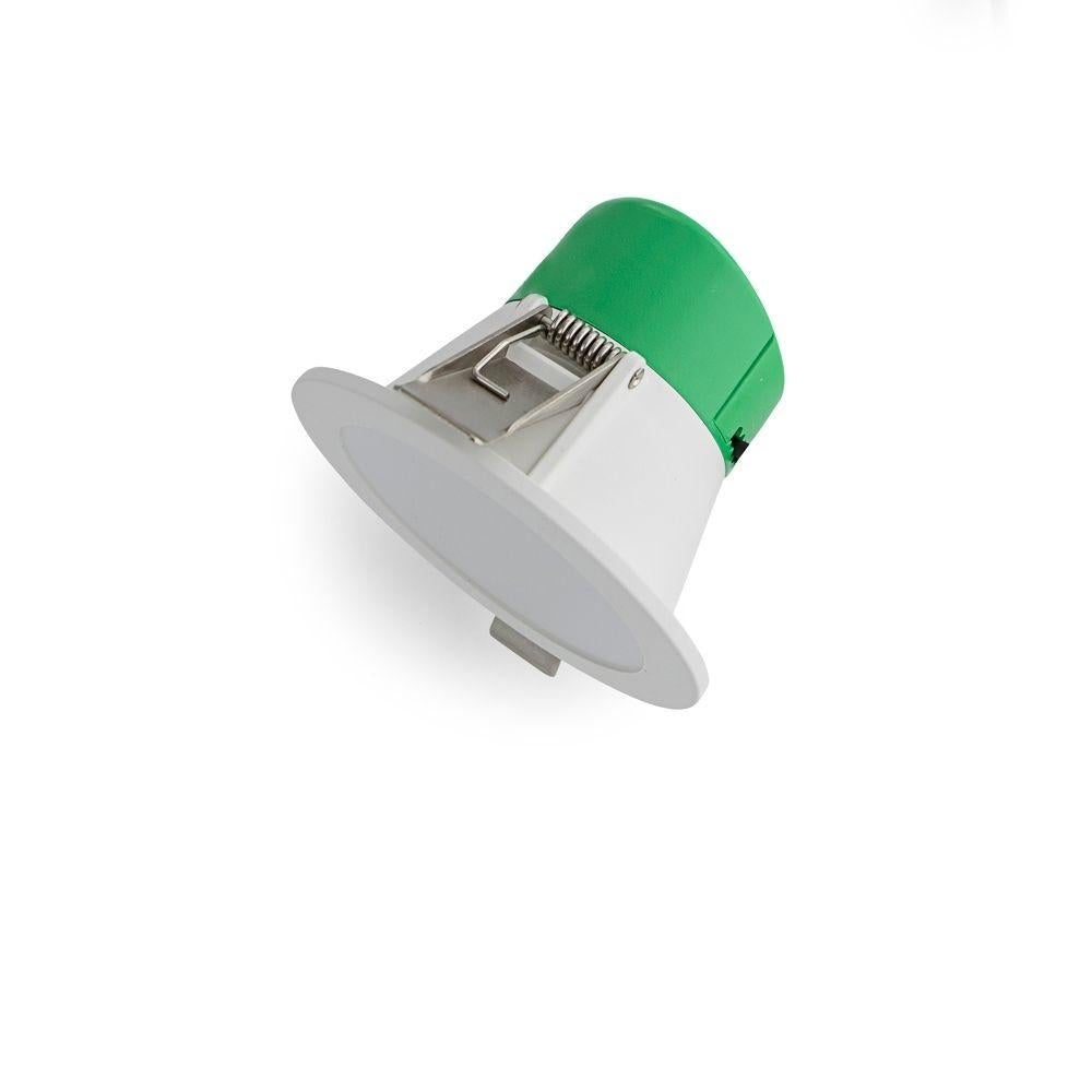 Atom AT9038 LED Downlight - 7W, Tri-Colour, Dimmable, IP54, Flat Face, 70mm Cutout-Atom Lighting-Ozlighting.com.au