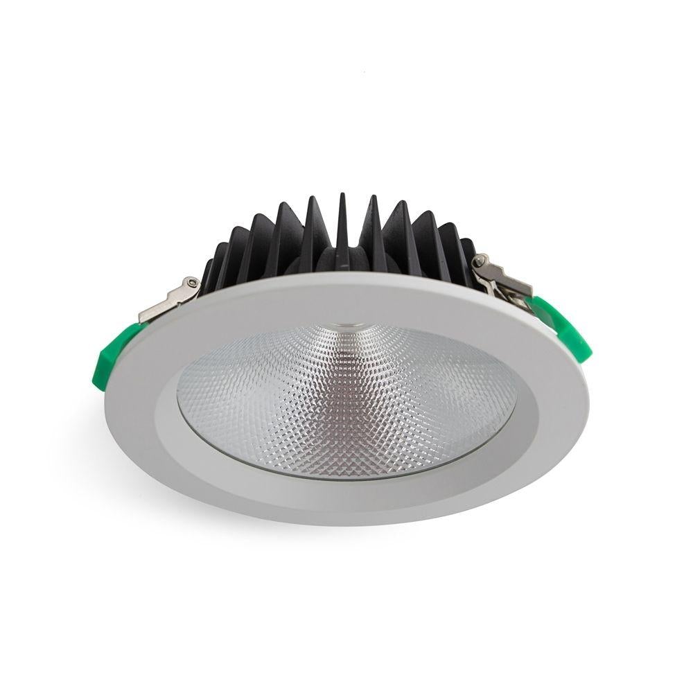 Atom AT9087 LED Downlight - 30W, Tri-Colour, Dimmable, IP40, Round, Commercial, 165mm Cutout-Atom Lighting-Ozlighting.com.au