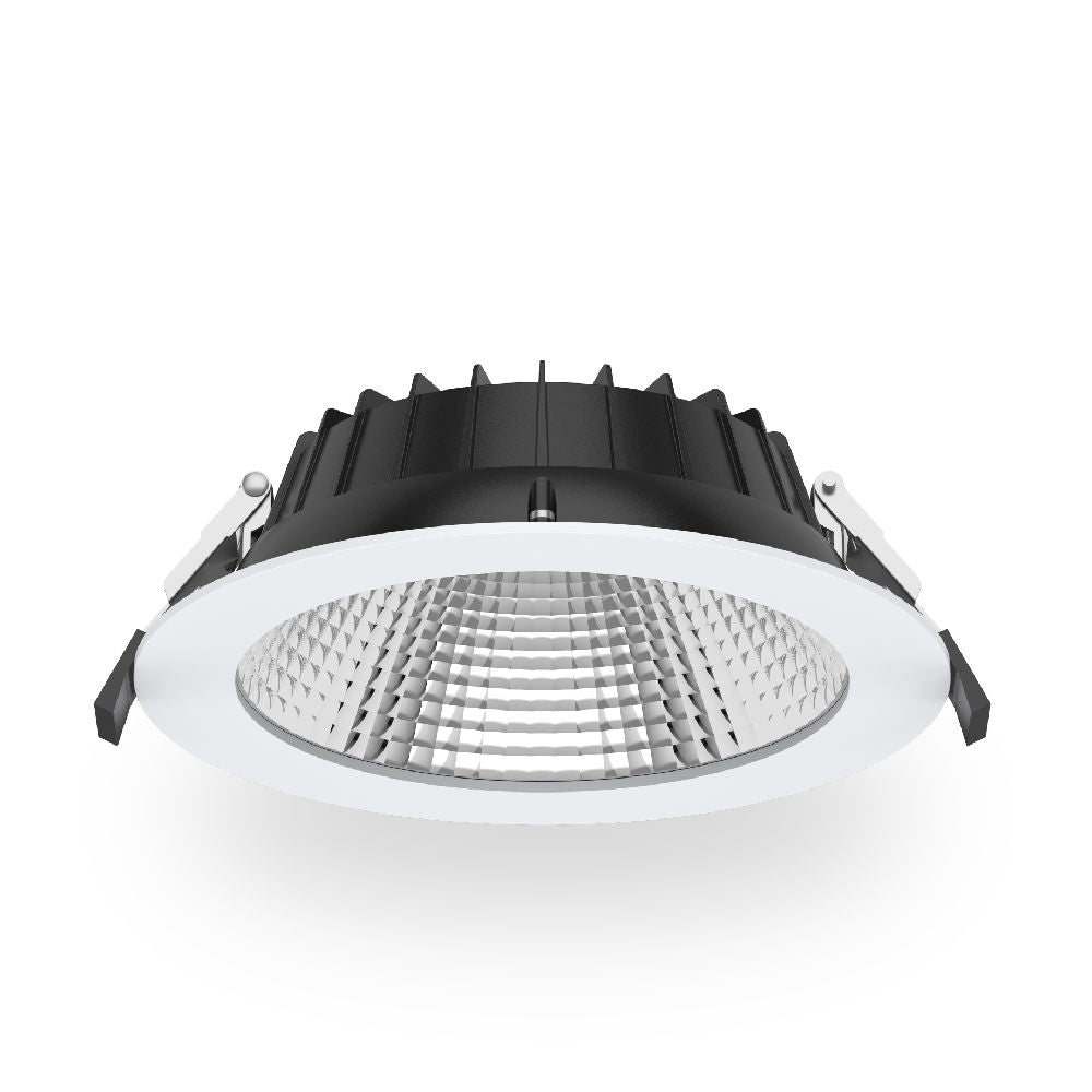 Atom AT9087 SER II - 12W/16W/24W/30W LED Tri-Colour Dimmable Commercial Downlight IP44-Atom Lighting-Ozlighting.com.au