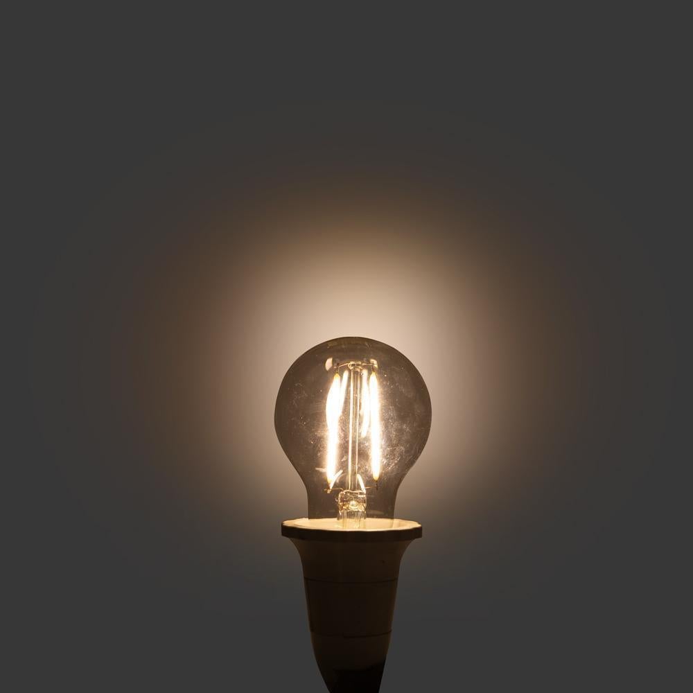 Atom AT9476 LED Globe - 5W, B22/E27, 2700K, A60, Filament, Dimmable, Clear Glass-Atom Lighting-Ozlighting.com.au