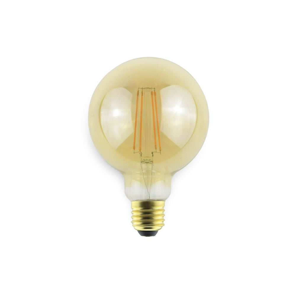 Atom AT9477 - 8W LED Dimmable G95 Spherical Shape Filament Glass Globe 2700K - E27-Atom Lighting-Ozlighting.com.au