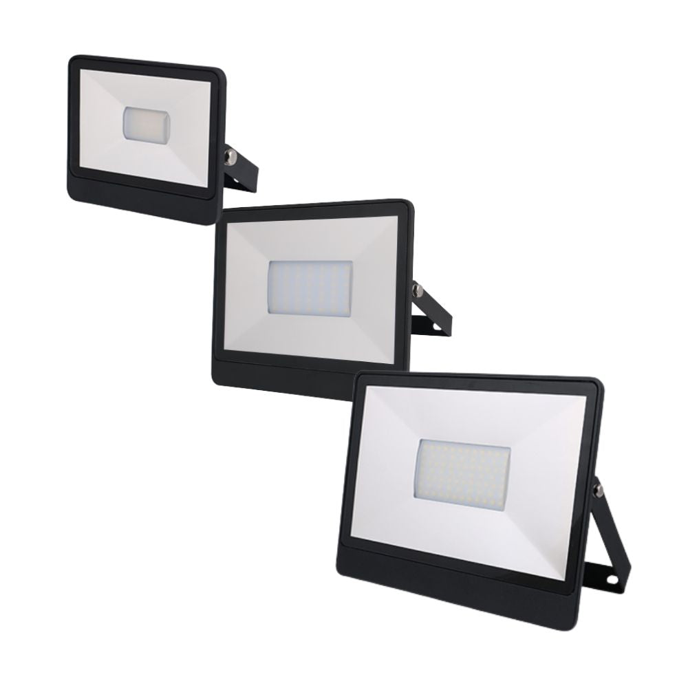 Atom AT9819 - 10W/30W/50W LED Slim Exterior Flood Light IP65 - 5000K-Atom Lighting-Ozlighting.com.au