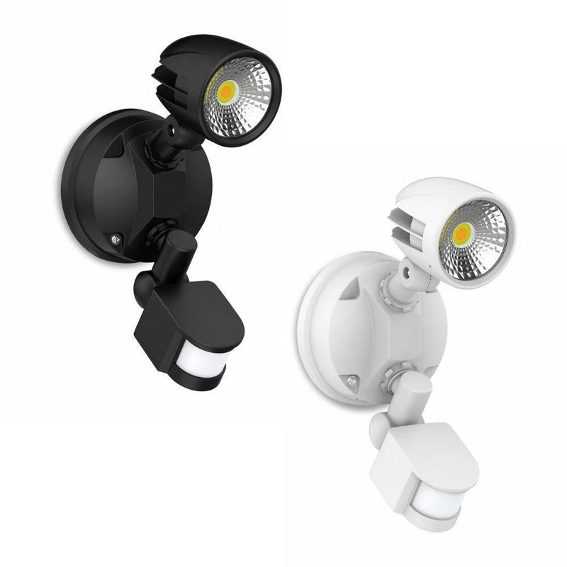 Atom CONDOR - 13W LED Single Head Tri-Colour Exterior Security Spotlight With Sensor IP54-Atom Lighting-Ozlighting.com.au