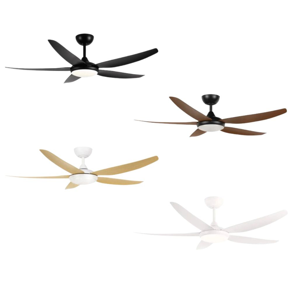 Brilliant AMARI DC Ceiling Fan - 56" 1420mm, LED Light-Brilliant Lighting-Ozlighting.com.au