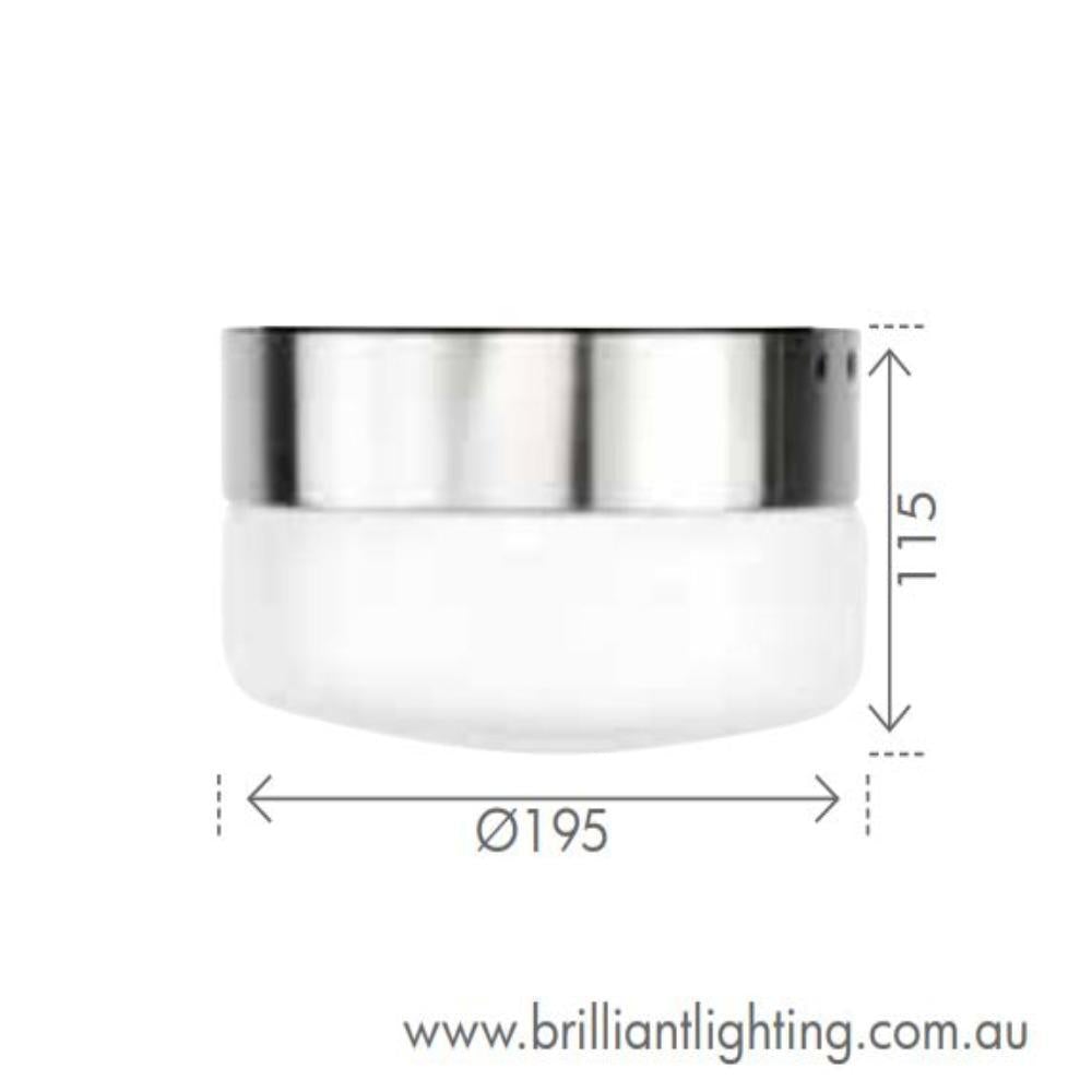 Brilliant ATRIUM Ceiling Light Kit - 40W, 316 Stainless Steel-Brilliant Lighting-Ozlighting.com.au