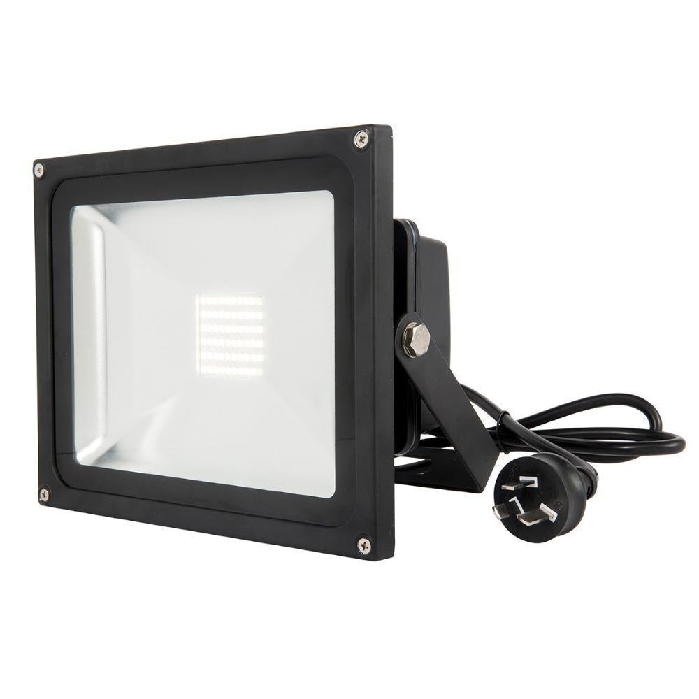 Brilliant AVENGER-II LED Outdoor Floodlight - 30W/50W DIY, IP65, 4200K-Brilliant Lighting-Ozlighting.com.au